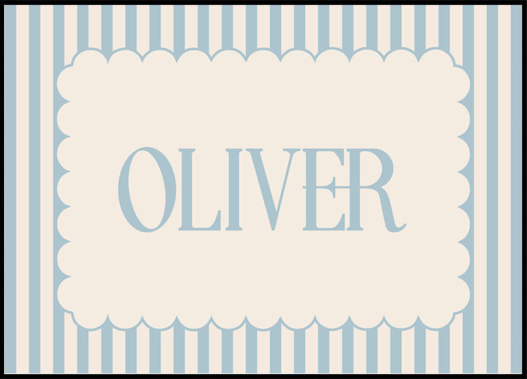 Personalisiertes Poster mit Jungennamen - Posterbox.dk