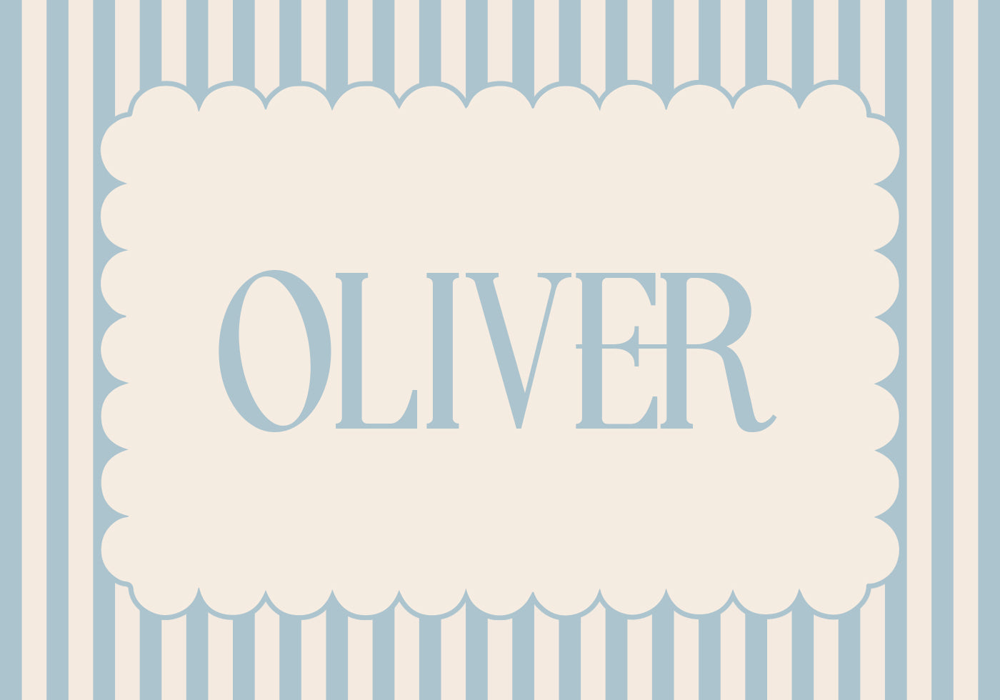 Personalisiertes Poster mit Jungennamen - Posterbox.dk