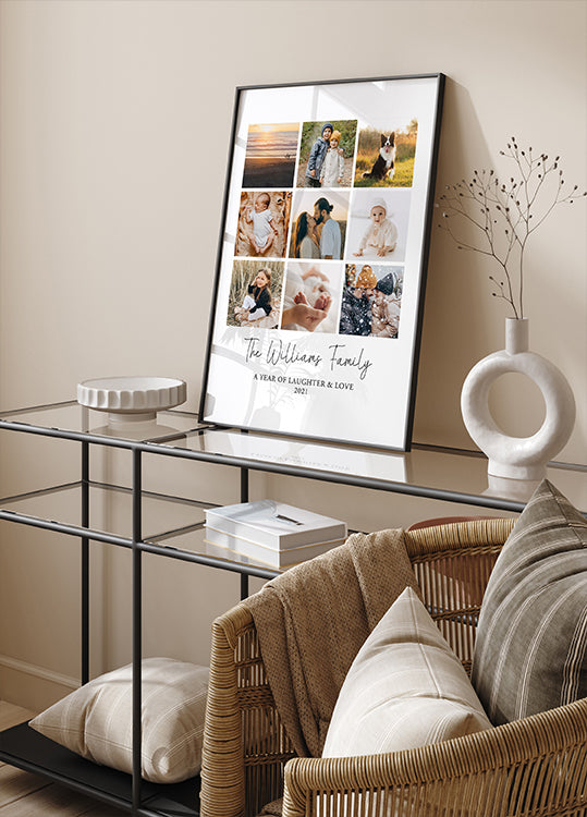 Personalisiertes Familien-Collage-Poster - Posterbox.dk