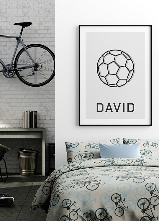 Personalisiertes Fußballposter - Posterbox.dk
