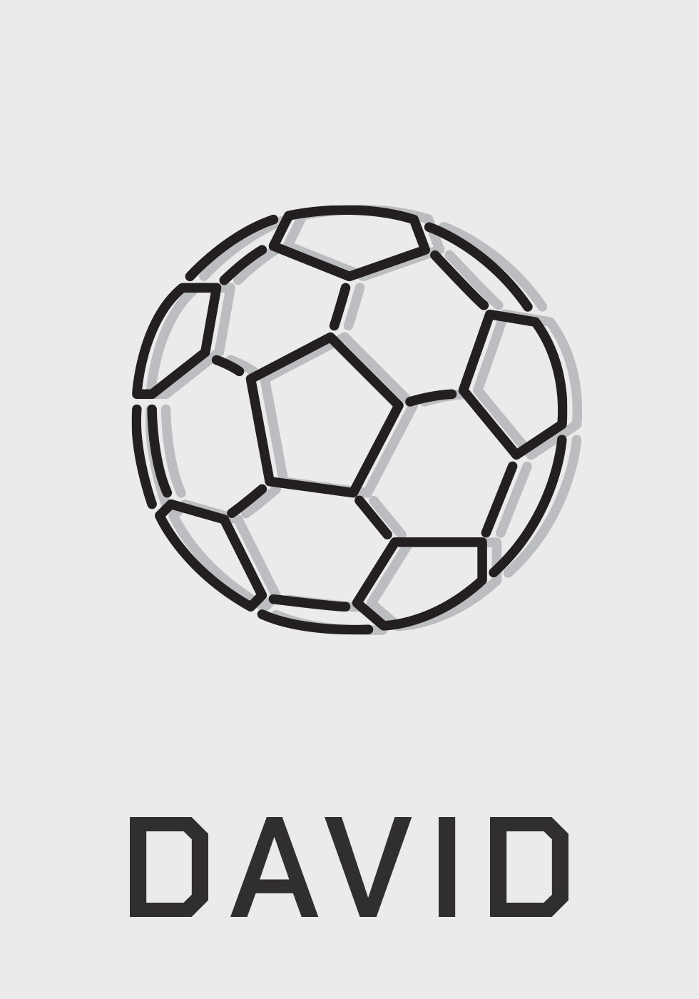 Personalisiertes Fußballposter - Posterbox.dk