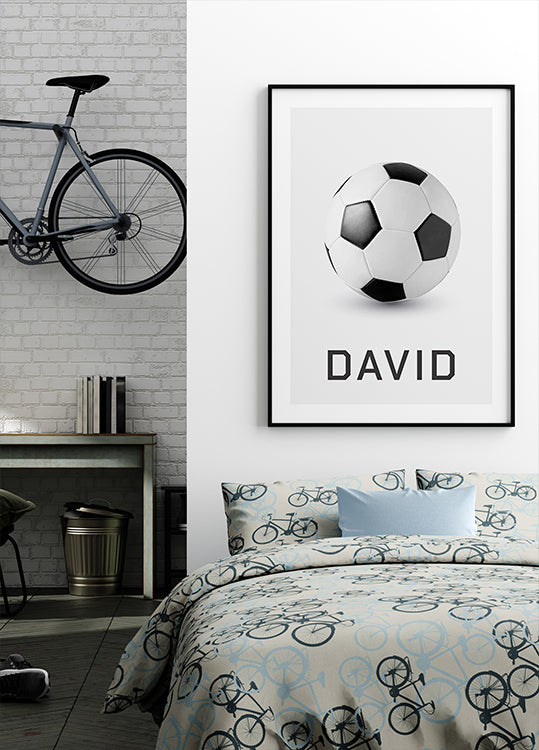 Personalisiertes Fußballposter - Posterbox.dk