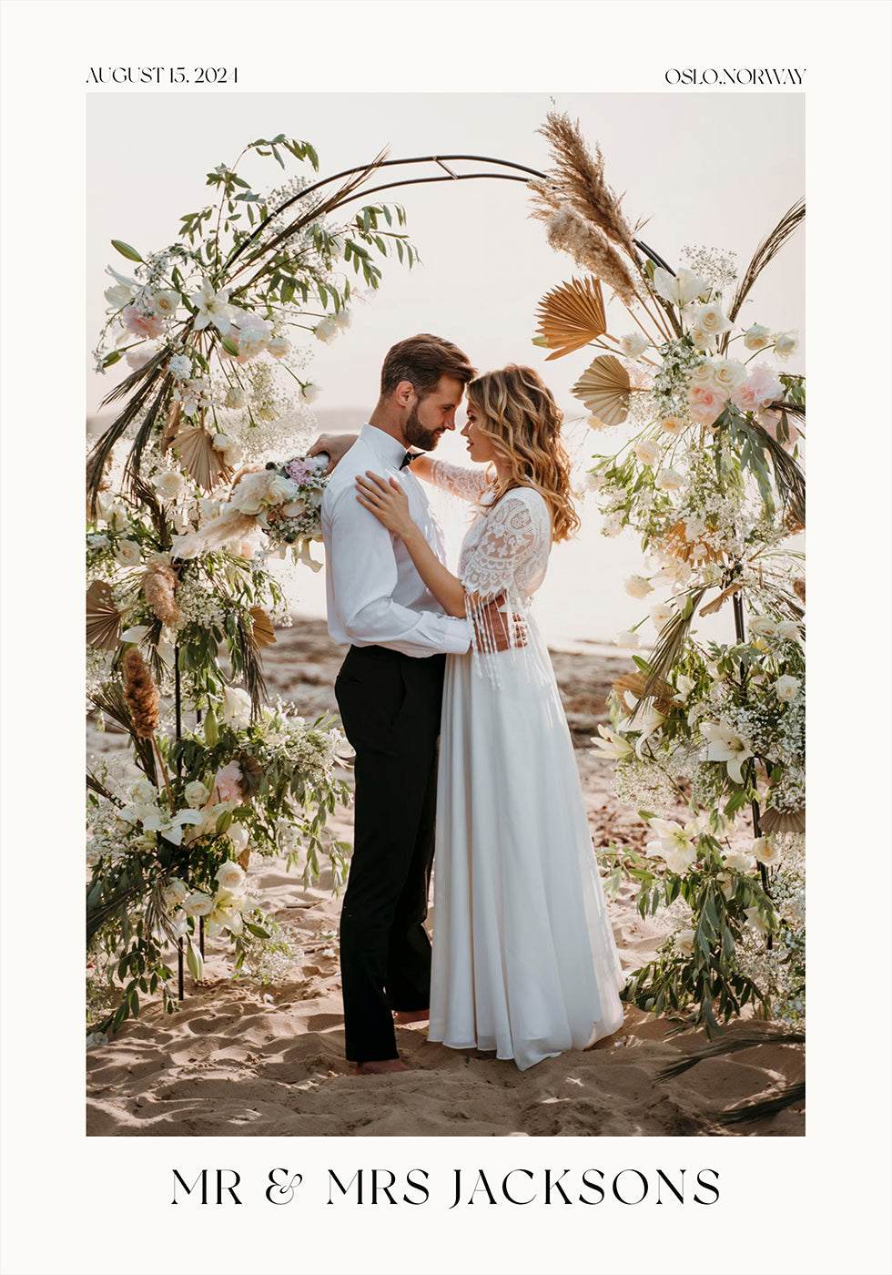 Personalisiertes Hochzeitsfoto-Poster - Posterbox.dk