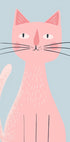 Rosa Katze Poster - Posterbox.dk