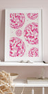 Pink Disco Vibes, Retro Dance Floor Sparkle Poster - Posterbox.dk