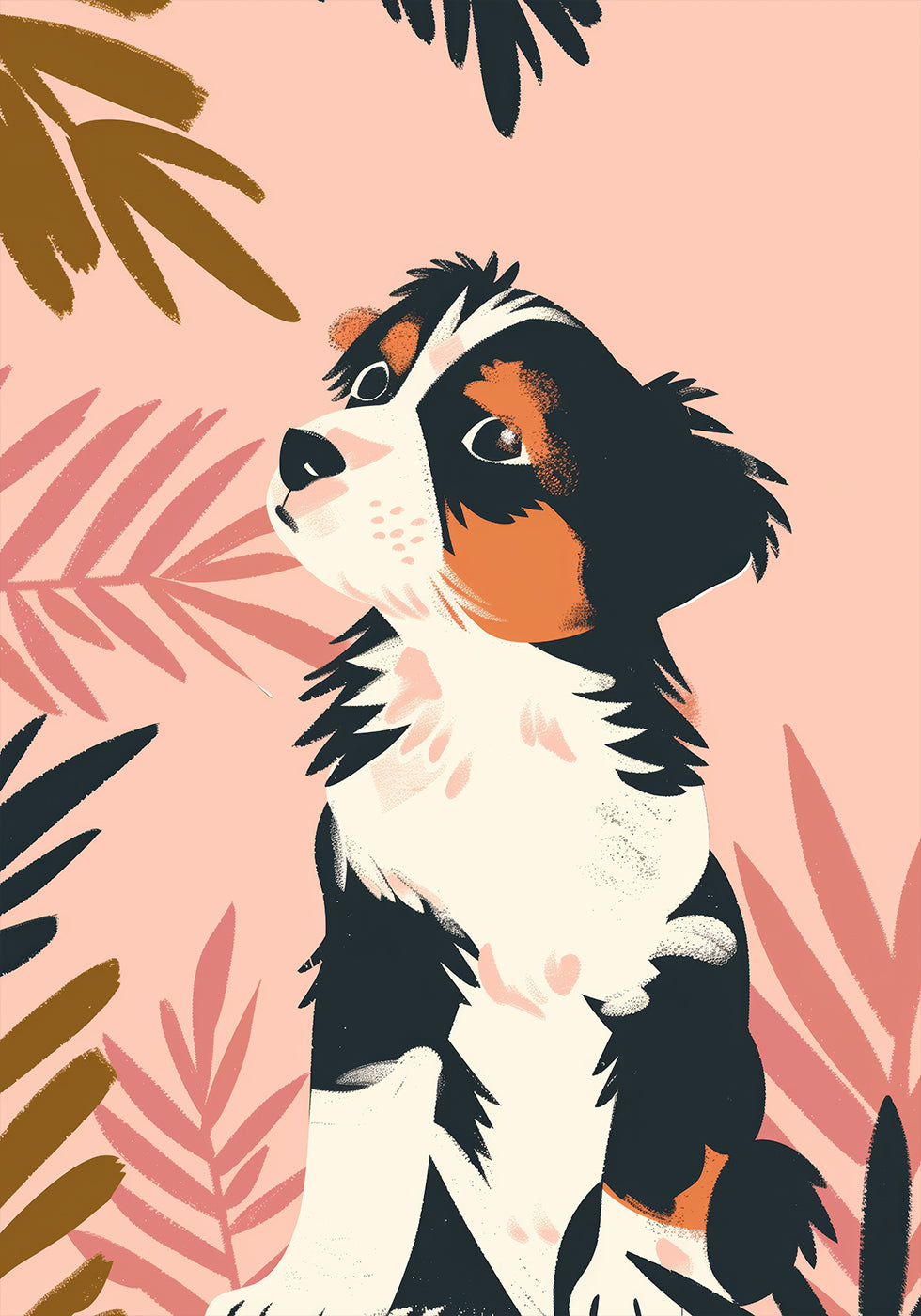 Verspieltes Welpen-Poster - Posterbox.dk