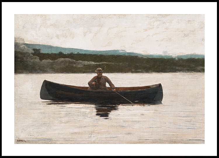 Playing a Fish Poster - Posterbox.dk