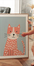 Polka Dot Cat Poster - Posterbox.dk