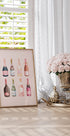 Pop the Bubbly, Aquarell-Champagnerflaschen-Poster - Posterbox.dk