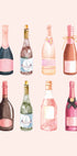Pop the Bubbly, Aquarell-Champagnerflaschen-Poster - Posterbox.dk