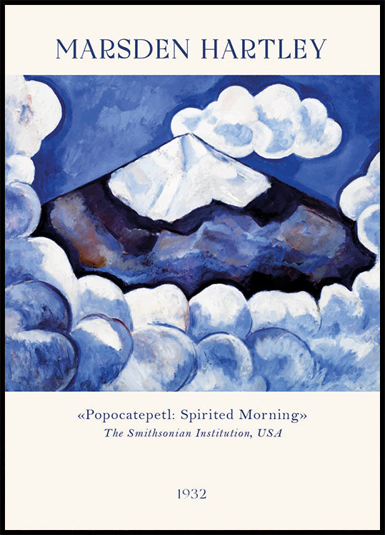 Popocatepetl, Spirited Morning, Marsden Hartley Poster - Posterbox.dk