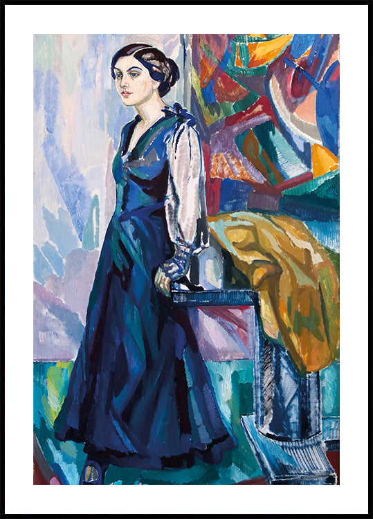 Porträt von Frau Carin Östberg Poster - Posterbox.dk