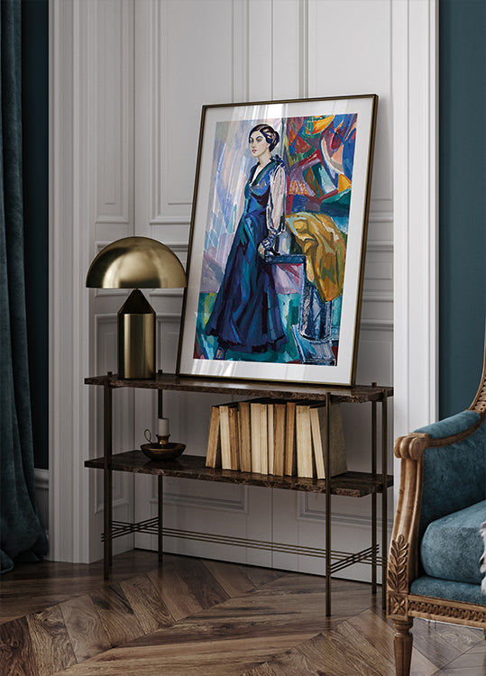 Porträt von Frau Carin Östberg Poster - Posterbox.dk