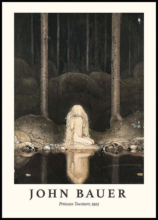 Prinzessin Tuvstarr von John Bauer Poster - Posterbox.dk