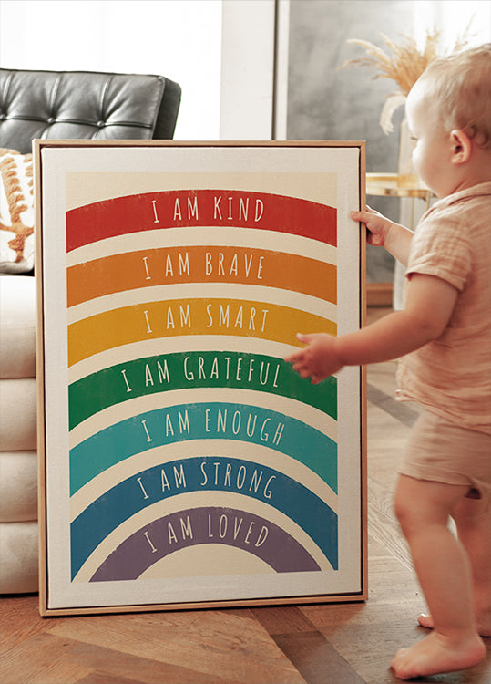 Regenbogen-Affirmations-Poster - Posterbox.dk