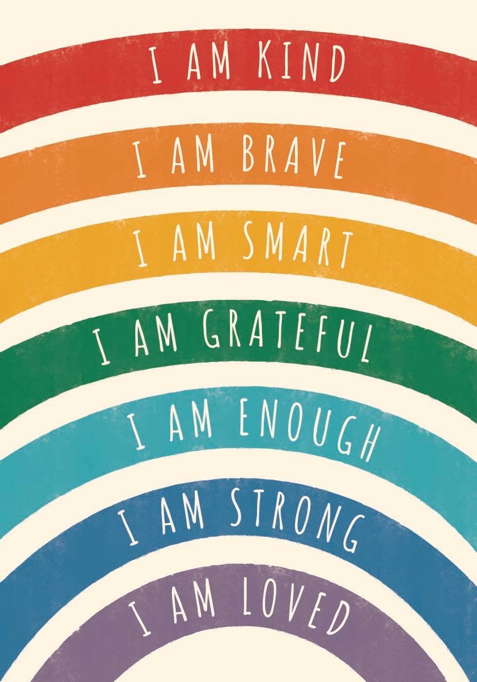 Regenbogen-Affirmations-Poster - Posterbox.dk
