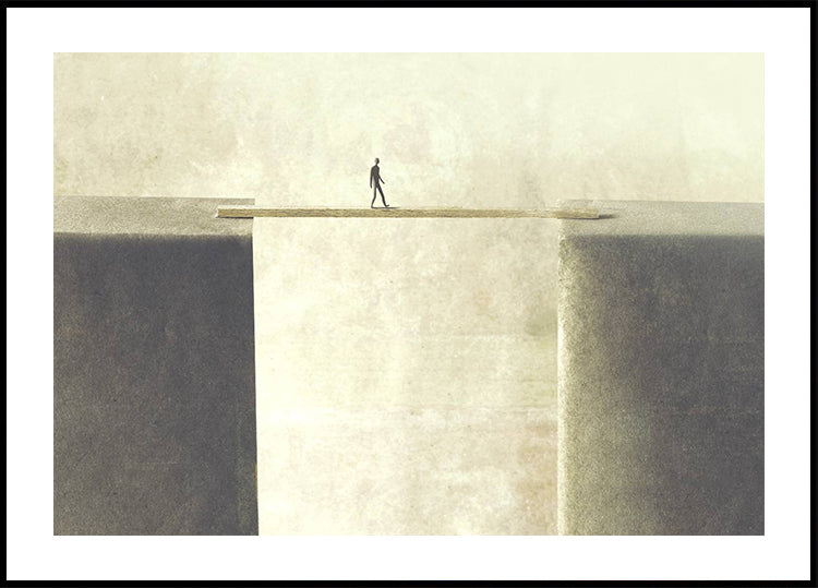 Konzeptplakat „Reaching the Other Side, Gap Crossing“ – Posterbox.dk