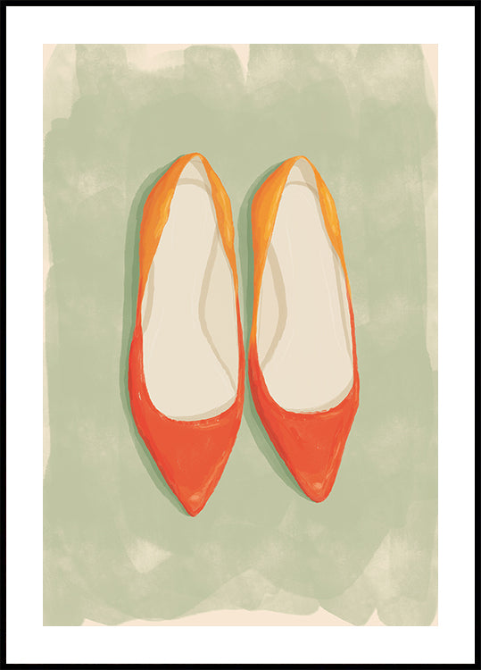 Red Ballet Flats Plakat - Posterbox