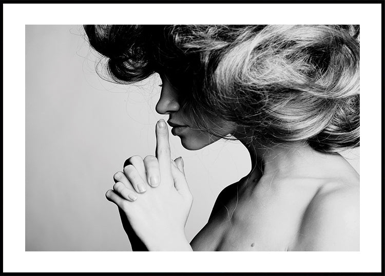 Reflexionen in Schwarz-Weiß-Poster - Posterbox.dk