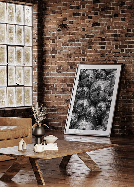 Reflektierendes Discokugel-Poster - Posterbox.dk