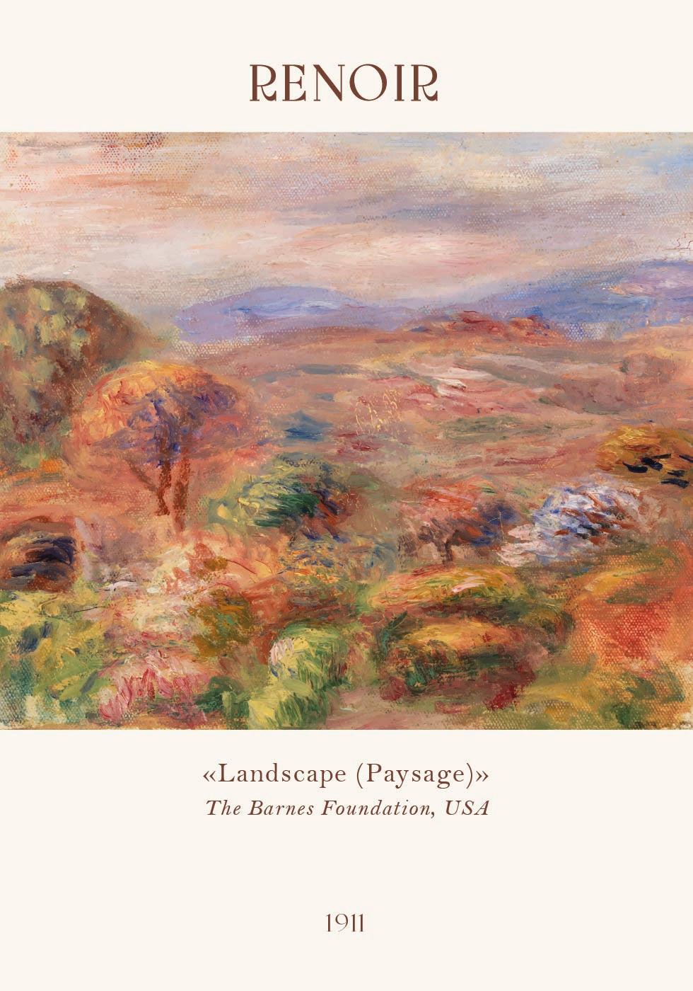 Renoir-Landschaft, Paysage-Poster - Posterbox.dk