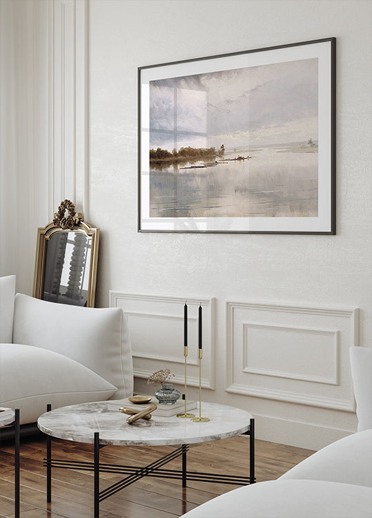 Flusslandschaft von Ferdynand Ruszczyc Poster - Posterbox.dk