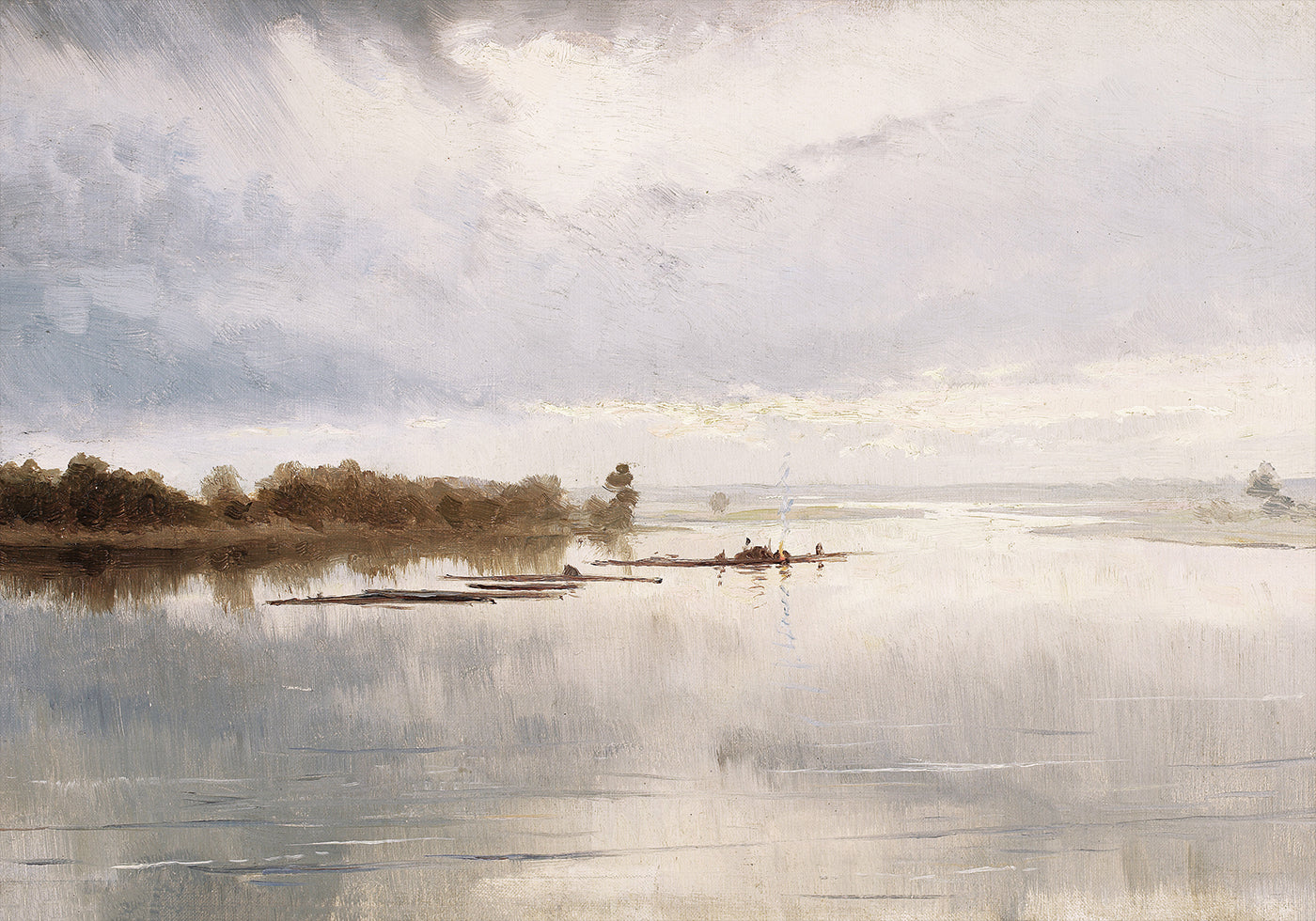 Flusslandschaft von Ferdynand Ruszczyc Poster - Posterbox.dk