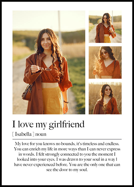 Romantisches Fotocollage-Poster - Posterbox.dk