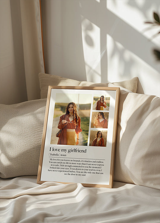 Romantisches Fotocollage-Poster - Posterbox.dk