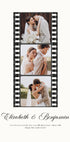 Romantischer Hochzeitsfilmstreifen, Mr und Mrs Poster - Posterbox.dk