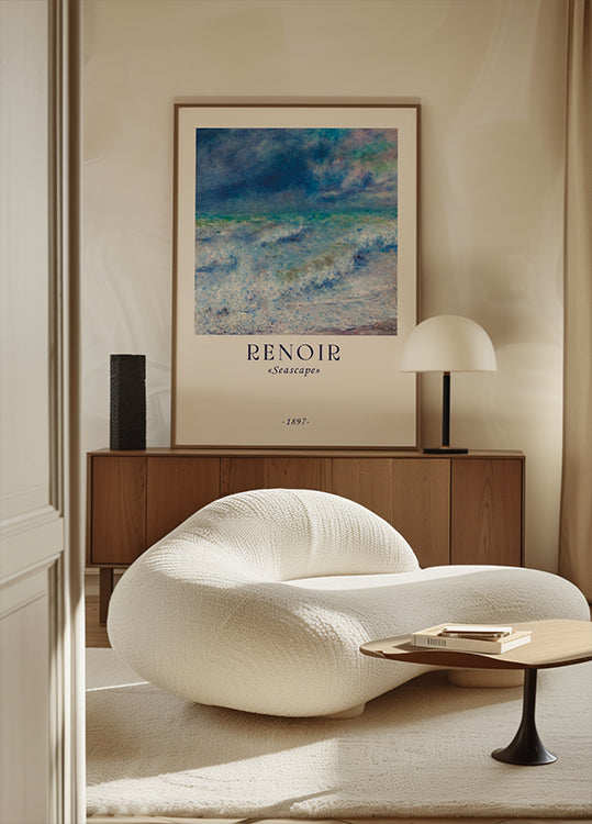 Meereslandschaft, impressionistischer Ozean, Renoir-Küstenwellen-Poster - Posterbox.dk