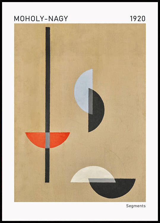 Segmente Bauhaus-Zusammenfassung, Moholy-Nagy, 1920-Paket - Posterbox.dk