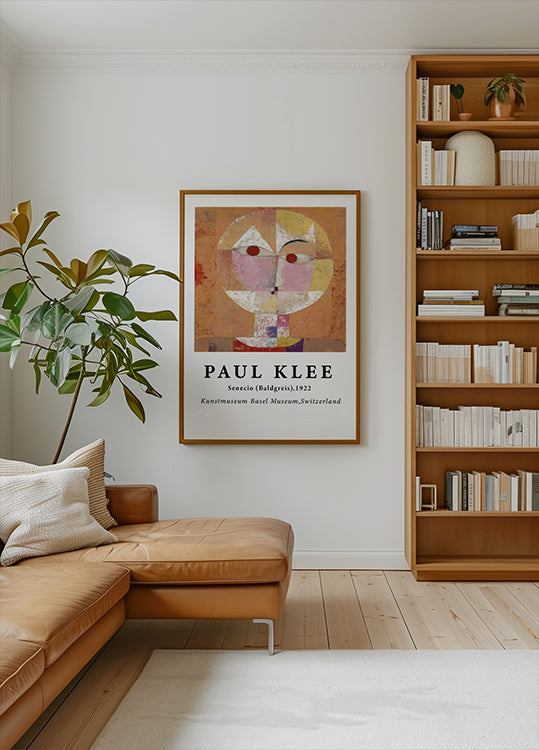 Senecio, abstrakte geometrische Gesichtsbemalung Poster - Posterbox.dk