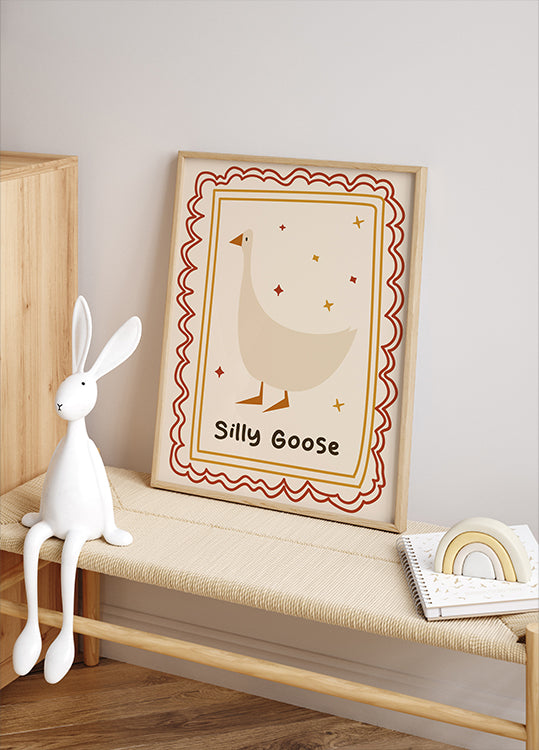 Silly Goose Illustrationsposter - Posterbox.dk