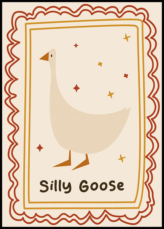 Silly Goose Illustrationsposter - Posterbox.dk