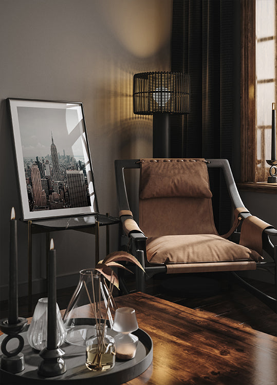 Skyline von New York City mit dem Empire State Building Poster - Posterbox.dk