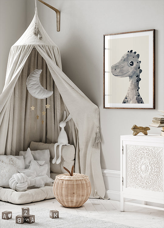 Lächelndes Dinosaurier-Poster - Posterbox.dk