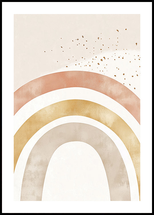 Weiches Boho-Regenbogen-Poster - Posterbox.dk