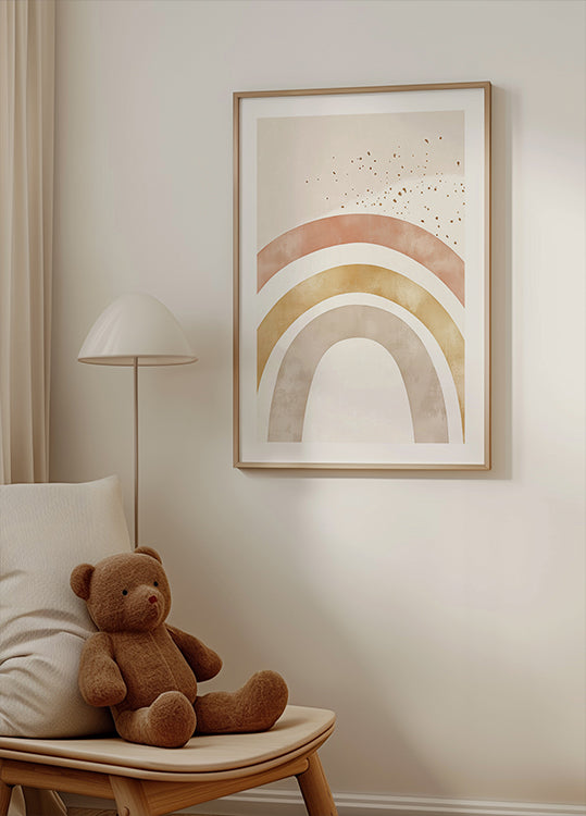 Weiches Boho-Regenbogen-Poster - Posterbox.dk