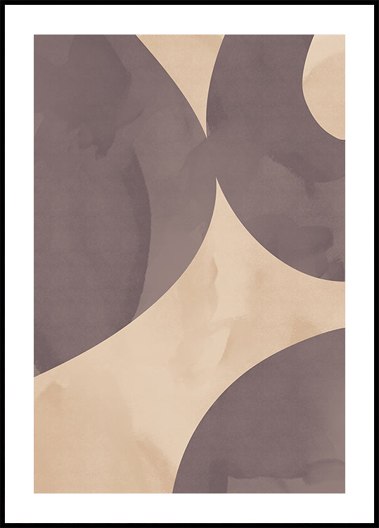 Soft Flow, Abstract Shapes Plakat - Posterbox