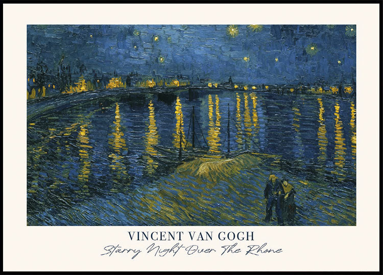 Sternennacht über der Rhône von Vincent van Gogh Poster - Posterbox.dk