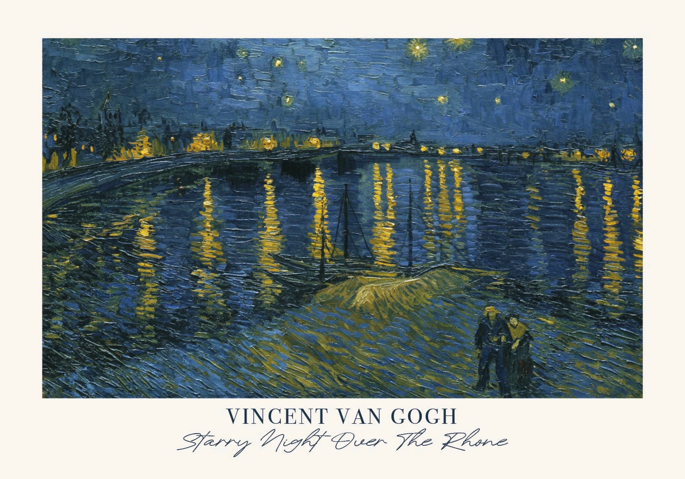Sternennacht über der Rhône von Vincent van Gogh Poster - Posterbox.dk