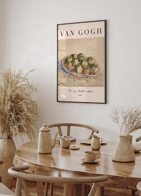 Stillleben, Korb mit Äpfeln von Vincent van Gogh Poster - Posterbox.dk