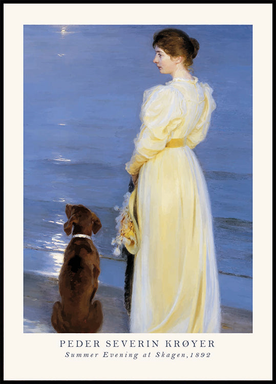 Sommerabend in Skagen, Peder Severin Krøyer Poster - Posterbox.dk