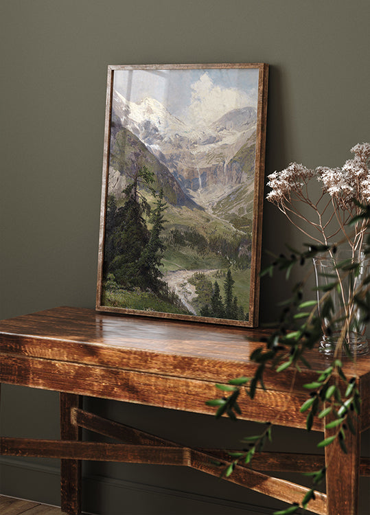 Sommer in den Bergen von Konrad Petrides Poster - Posterbox.dk