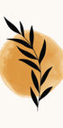 Sunrise Branch, minimalistisches botanisches Sonnenposter - Posterbox.dk