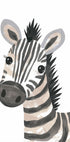 Süßes Zebra mit Wimpern Poster - Posterbox.dk