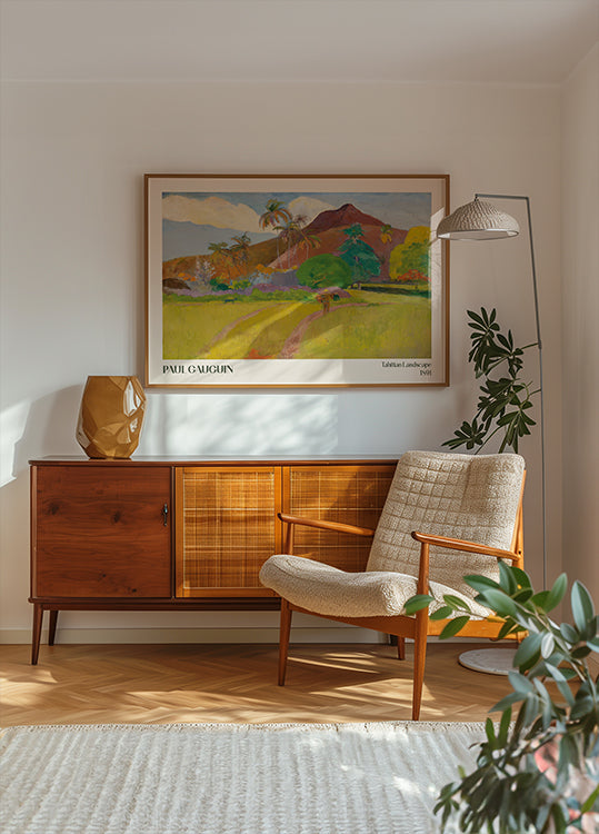 Tahitianische Landschaft, 1891, Paul Gauguin Poster - Posterbox.dk
