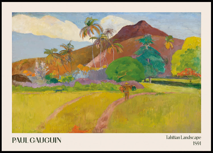 Tahitianische Landschaft, 1891, Paul Gauguin Poster - Posterbox.dk