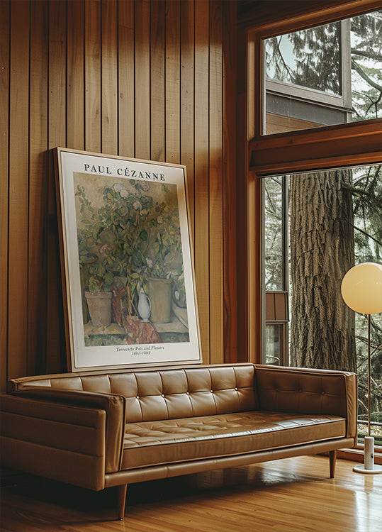 Terrakotta-Töpfe und Blumen, Cézanne-Stillleben-Poster - Posterbox.dk